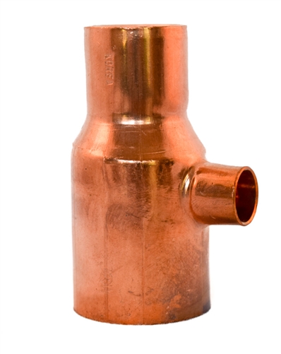 Pack of 10 COPPER FITTING: 1" x 1/2" x 1"  COPPER REDUCING TEE 
